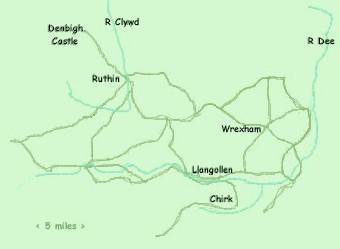 llangollen map