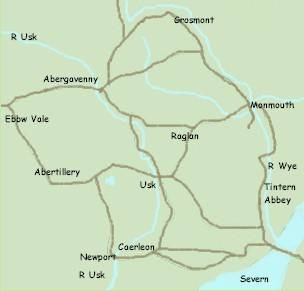 wye Usk map